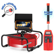 Octopusscan OS7DVE Sewer Inspection Camera – 512Hz Locator & Self-Leveling 7" Screen - Octopusscan