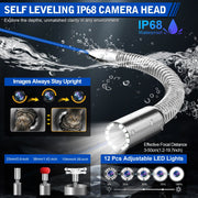 Octopusscan OS10DX1 Sewer Inspection Camera – 512Hz Locator, Self-Leveling & 246ft Cable - Octopusscan