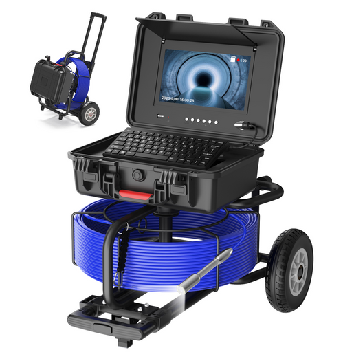 Octopusscan OS10DX1 Sewer Inspection Camera – 512Hz Locator, Self-Leveling & 246ft Cable - Octopusscan