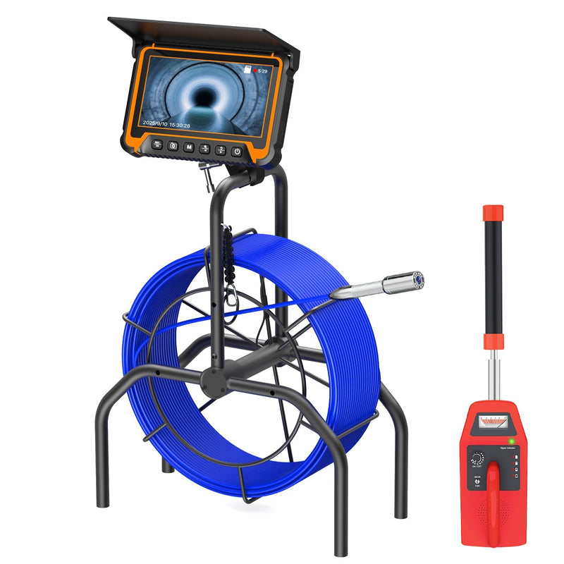 Octopusscan OS7DA Sewer Inspection Camera – 512Hz Locator & Self-Leveling 7" IPS Screen - Octopusscan
