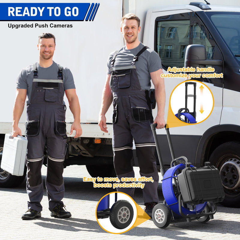 Octopusscan OS10DX1 Sewer Inspection Camera – 512Hz Locator, Self-Leveling & 246ft Cable - Octopusscan