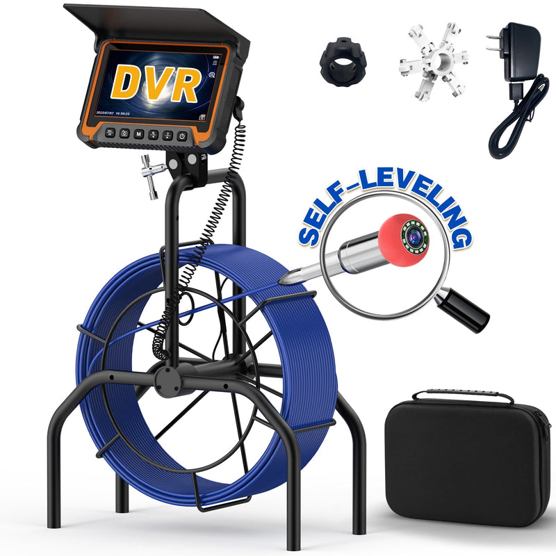 Octopusscan OS7DA Sewer Inspection Camera – 512Hz Locator & Self-Leveling 7" IPS Screen - Octopusscan