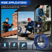 Octopusscan OS7DA Sewer Inspection Camera – 512Hz Locator & Self-Leveling 7" IPS Screen - Octopusscan