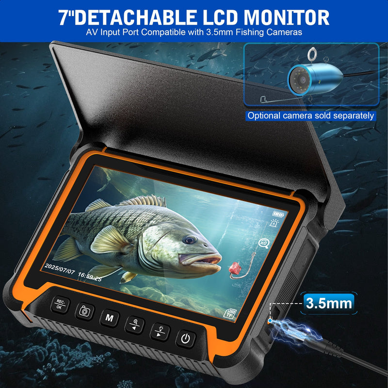 Octopusscan OS7DA Sewer Inspection Camera – 512Hz Locator & Self-Leveling 7" IPS Screen - Octopusscan